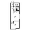 プログレス厚別 1DKの間取り