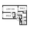 ブランシャールＣＮひばりが丘 2LDKの間取り