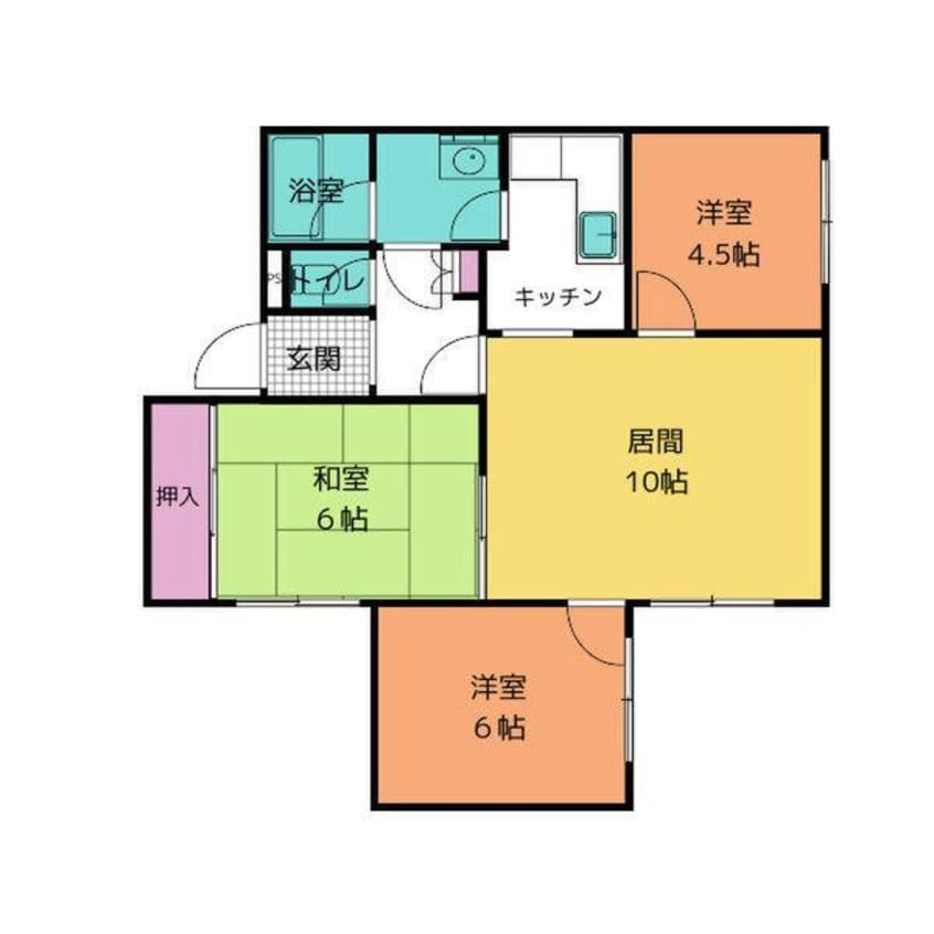 間取図 オーバラージュ南郷