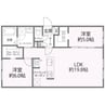 シティグレイス新札幌 2LDKの間取り