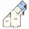 清田レモンハイツⅡ 1LDKの間取り