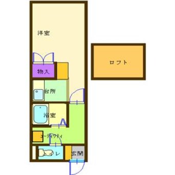 間取図 レオパレス北34条第1