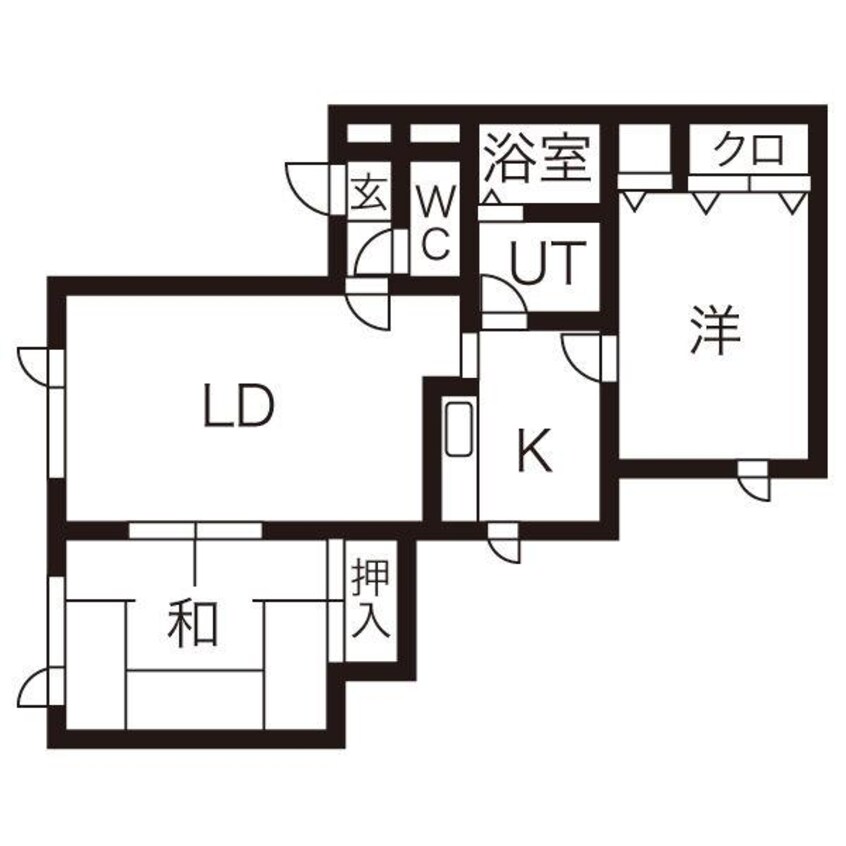 間取図 ローマンヒルハイツＢ