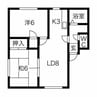 NORTH　FIELD弐番館 2LDKの間取り