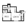 プラッツ５１ 1LDKの間取り