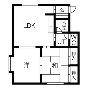 間取図 清田サンハイムJ