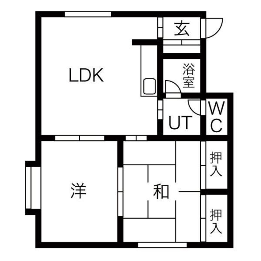 間取図 清田サンハイムJ
