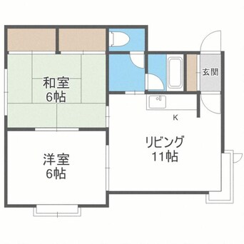 間取図 清田サンハイムJ