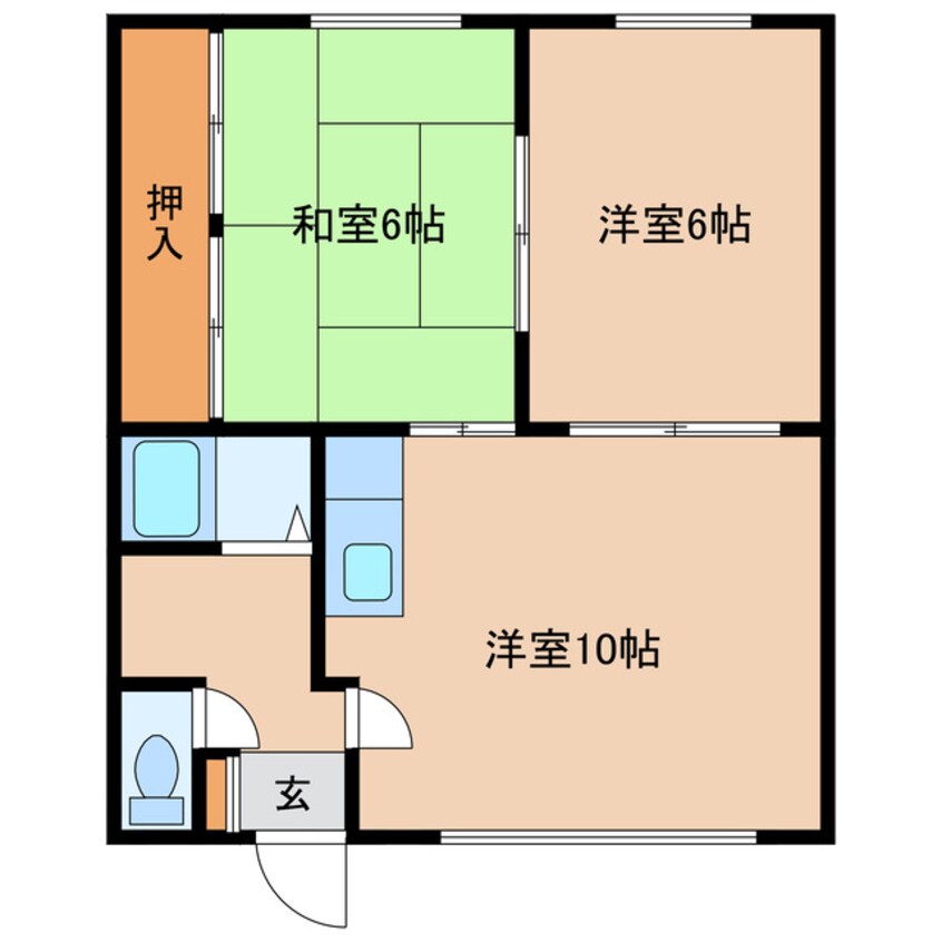 間取図 コーポラスすみよし