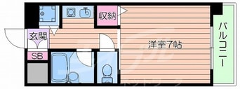 間取図 東海道本線<琵琶湖線・JR京都線>/千里丘駅 徒歩1分 2階 築27年