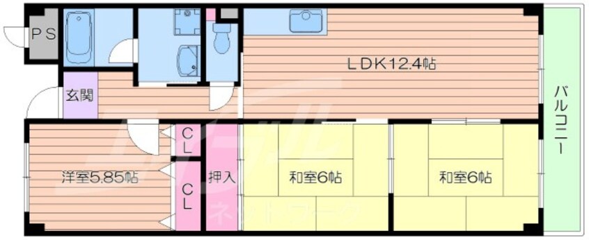 間取図 メゾンドールⅠ