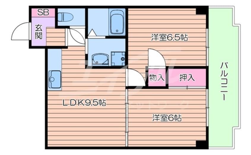 間取図 マザーズ岸部