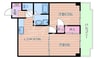 マザーズ岸部 2DKの間取り