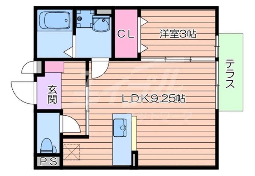 間取図 クラインガルテンＡ棟