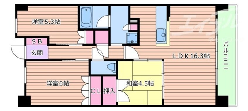 間取図 ローレルスクエア健都ザ・レジデンス　ファーストステージ