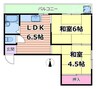正雀プラザ 2DKの間取り
