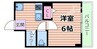 ナンノ第12号館 1Kの間取り