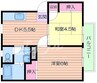 ハイムパータジェイ 2DKの間取り