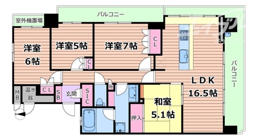 間取図 ミリカ・テラス3街区