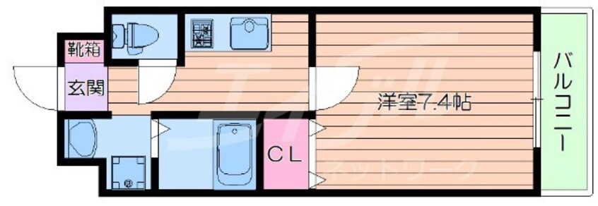 間取図 ロイヤルクイーンズパーク吹田片山町