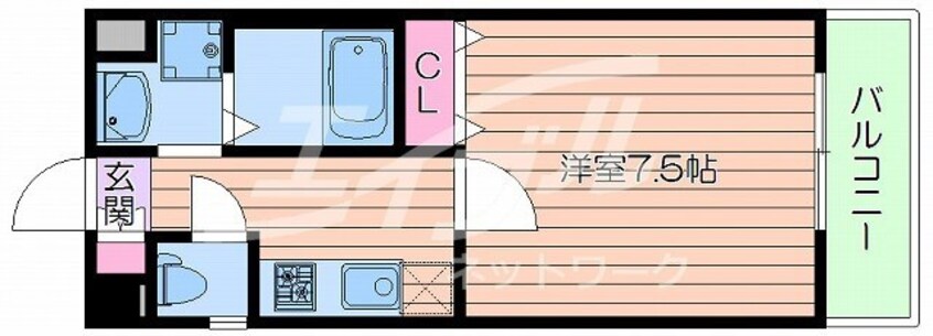 間取図 ロイヤルクイーンズパーク吹田片山町