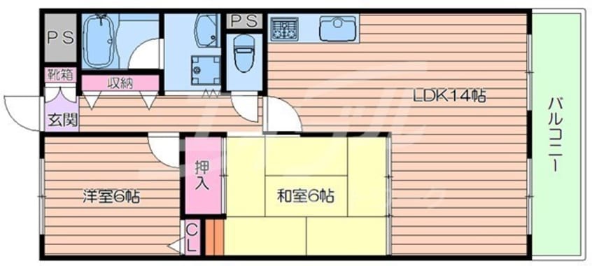 間取図 リバーサイドテラス