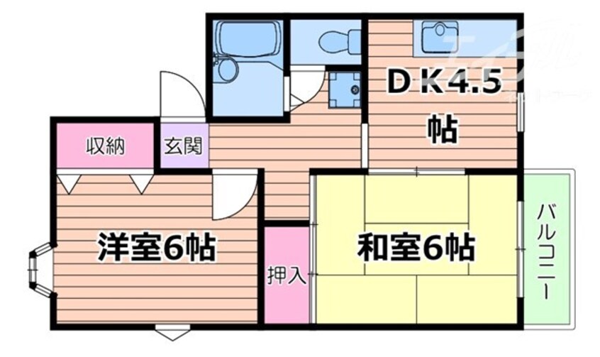 間取図 プリマベーラ摂津Ａ