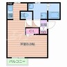 スタティオ正雀 1Rの間取り