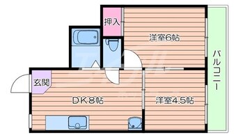 間取図 摂津第6マンション