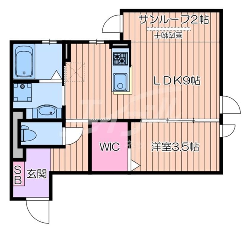 間取図 リベーラ辻Ⅱ