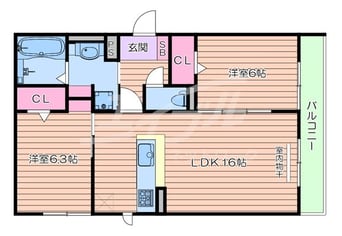 間取図 セジュール　ド　ソレイユ