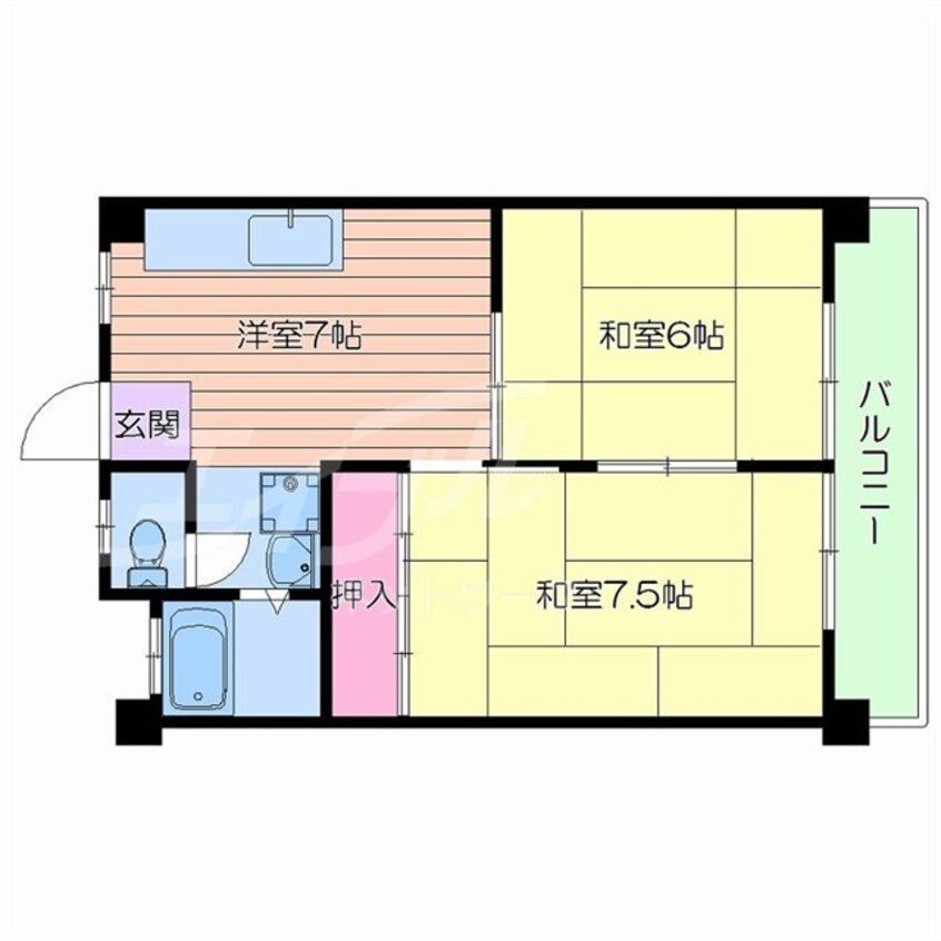間取図 メゾン豊津