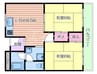 阪急京都線/正雀駅 徒歩8分 3階 築35年 2DKの間取り