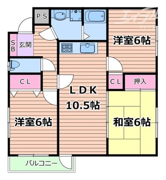 間取図 シェリール