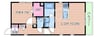 Be　maison 1LDKの間取り