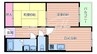 センチュリー三島 1LDK+Sの間取り