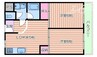 アパートメントNINE 2DKの間取り