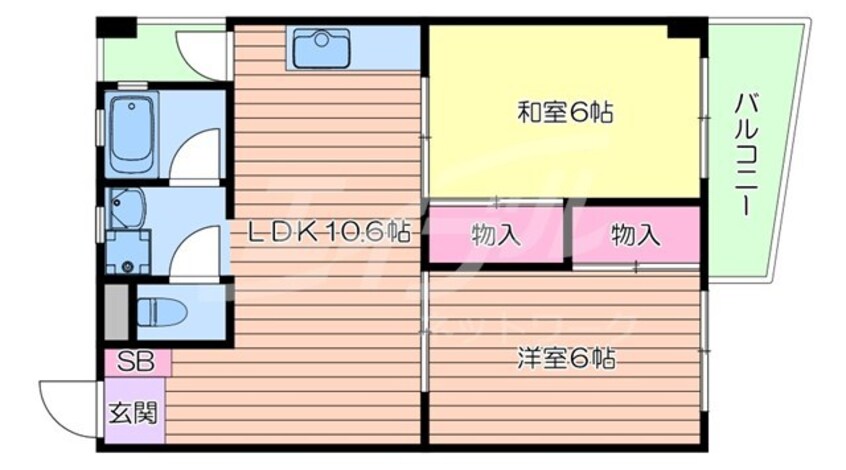 間取図 MISTRAL千里丘