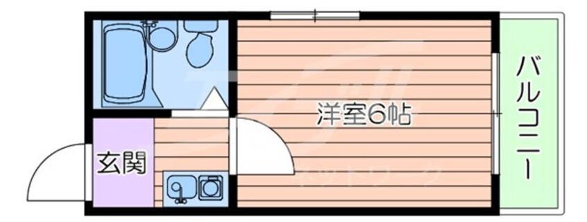 間取図 エクセレント岸部