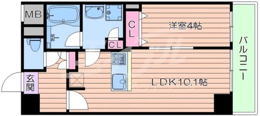 間取図 中条プレイス
