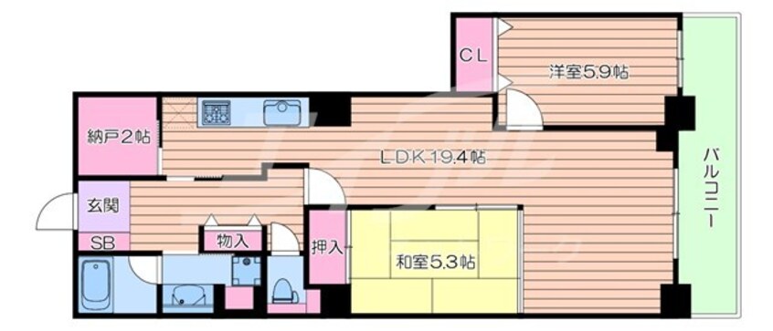 間取図 メロード吹田