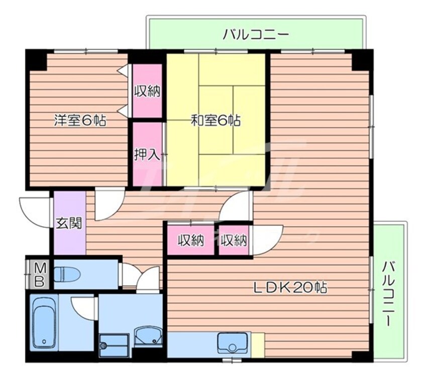 間取図 第5清涼マンション