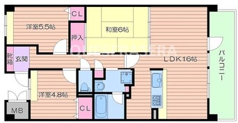 間取図 阪急千里線/北千里駅 徒歩20分 3階 築14年