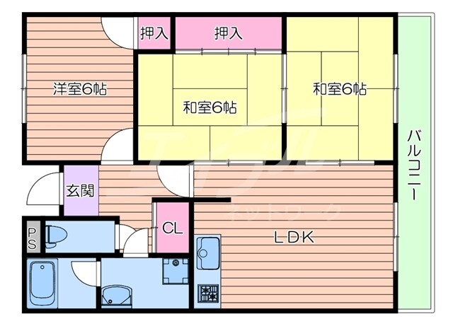 間取り図 グローリウス樫切山