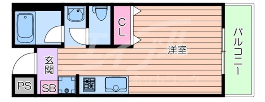 間取図 大阪モノレール大阪モノレール線/万博記念公園駅 徒歩7分 5階 築21年