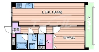 間取図 東海道本線<琵琶湖線・JR京都線>/千里丘駅 徒歩11分 2階 築41年