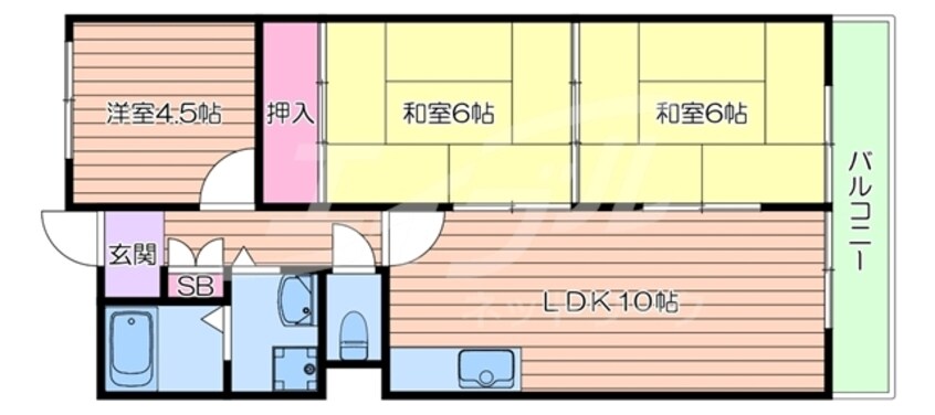 間取図 サンハイム杉林