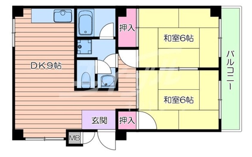 間取図 下山田コーポ