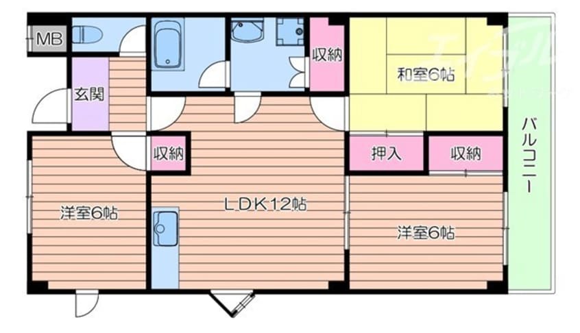 間取図 清涼ハイツ