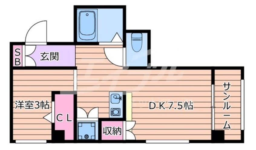 間取図 ラフィーネ・ドゥ・ミル